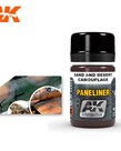 AK Interactive AK2073 Weathering Effects Paneliner for Sand & Desert Camouflage 35ml