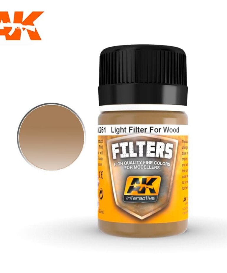 AK Interactive AK261 Weathering Effects Light Filter for Wood 35ml