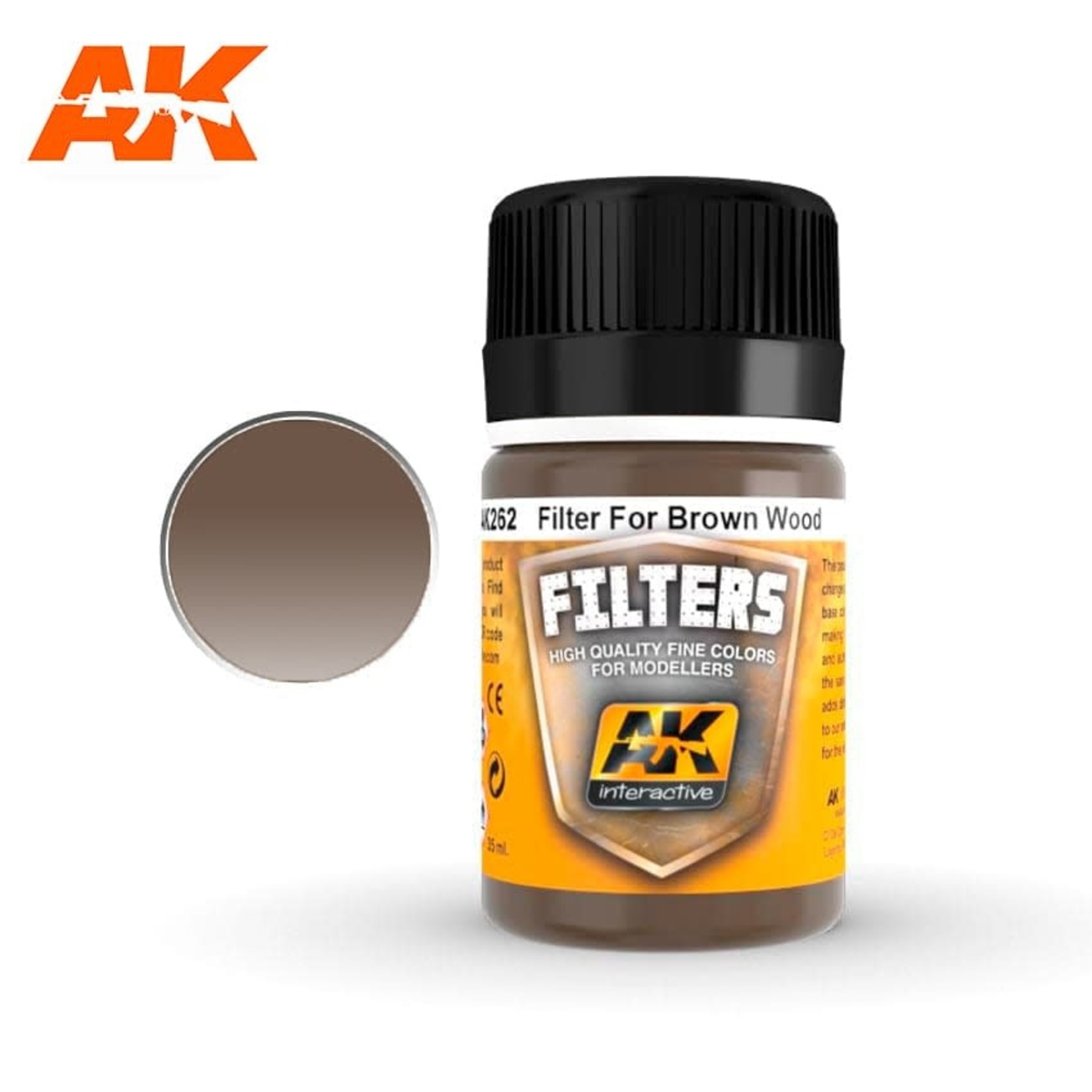 AK Interactive AK262 Weathering Effects Filter for Brown Wood 35ml