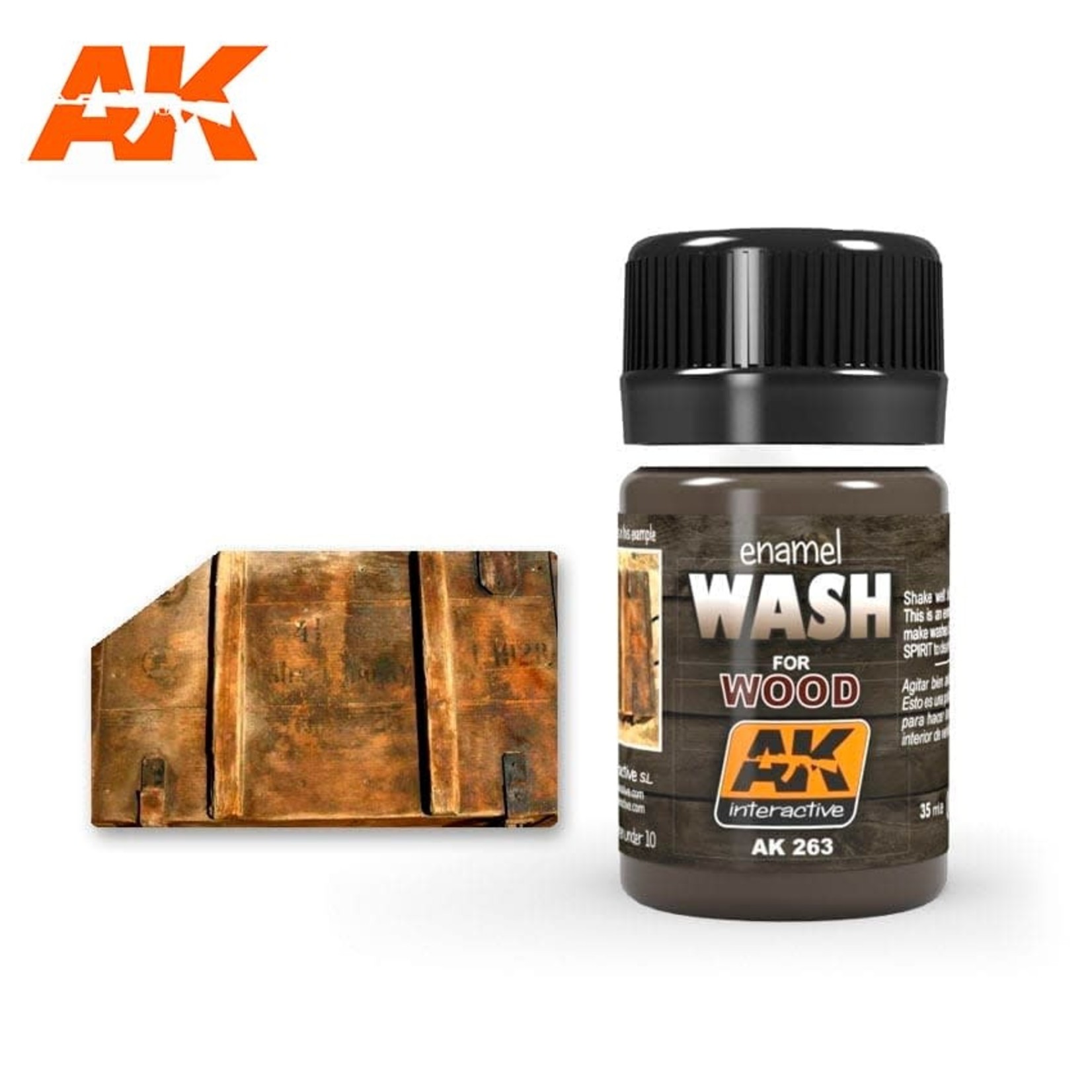 AK Interactive AK263 Weathering Effects Wash for Wood 35ml