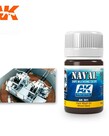 AK Interactive AK301 Weathering Effects Dark Wash for Wood Decks 35ml