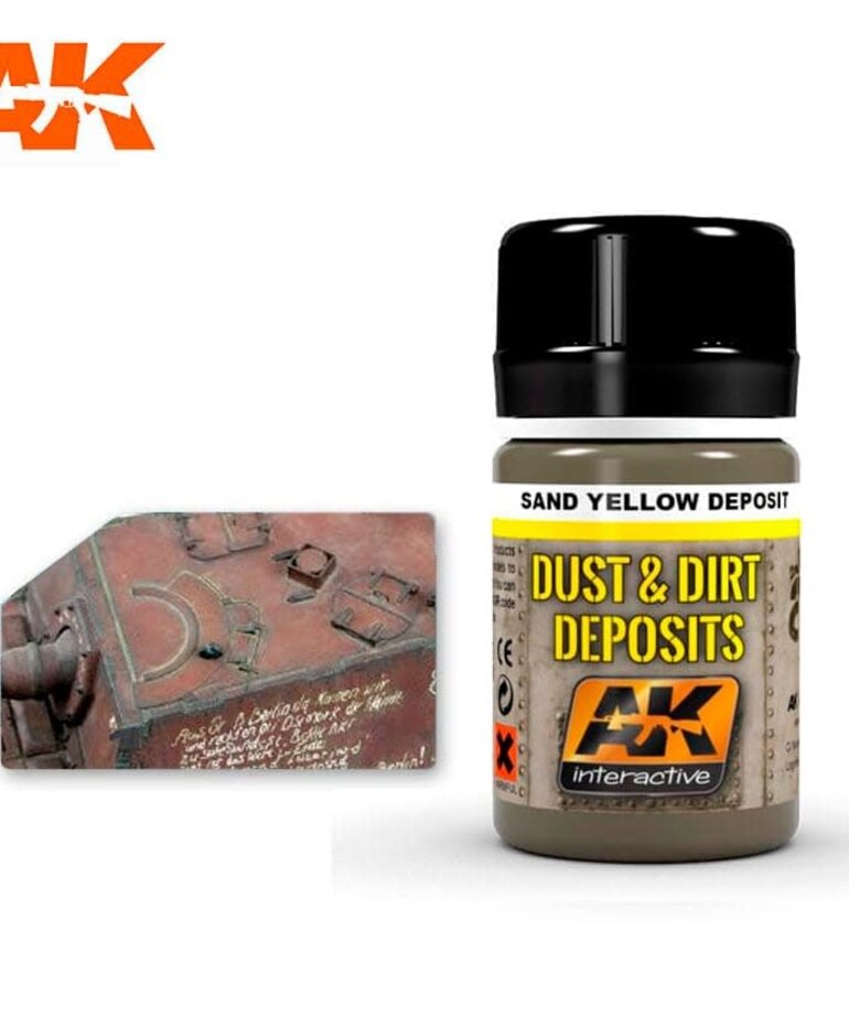 AK Interactive AK4061 Weathering Effects Sand Yellow Deposit 35ml