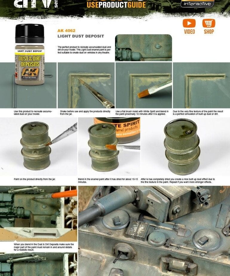 AK Interactive AK4062 Weathering Effects Light Dust Deposit 35ml