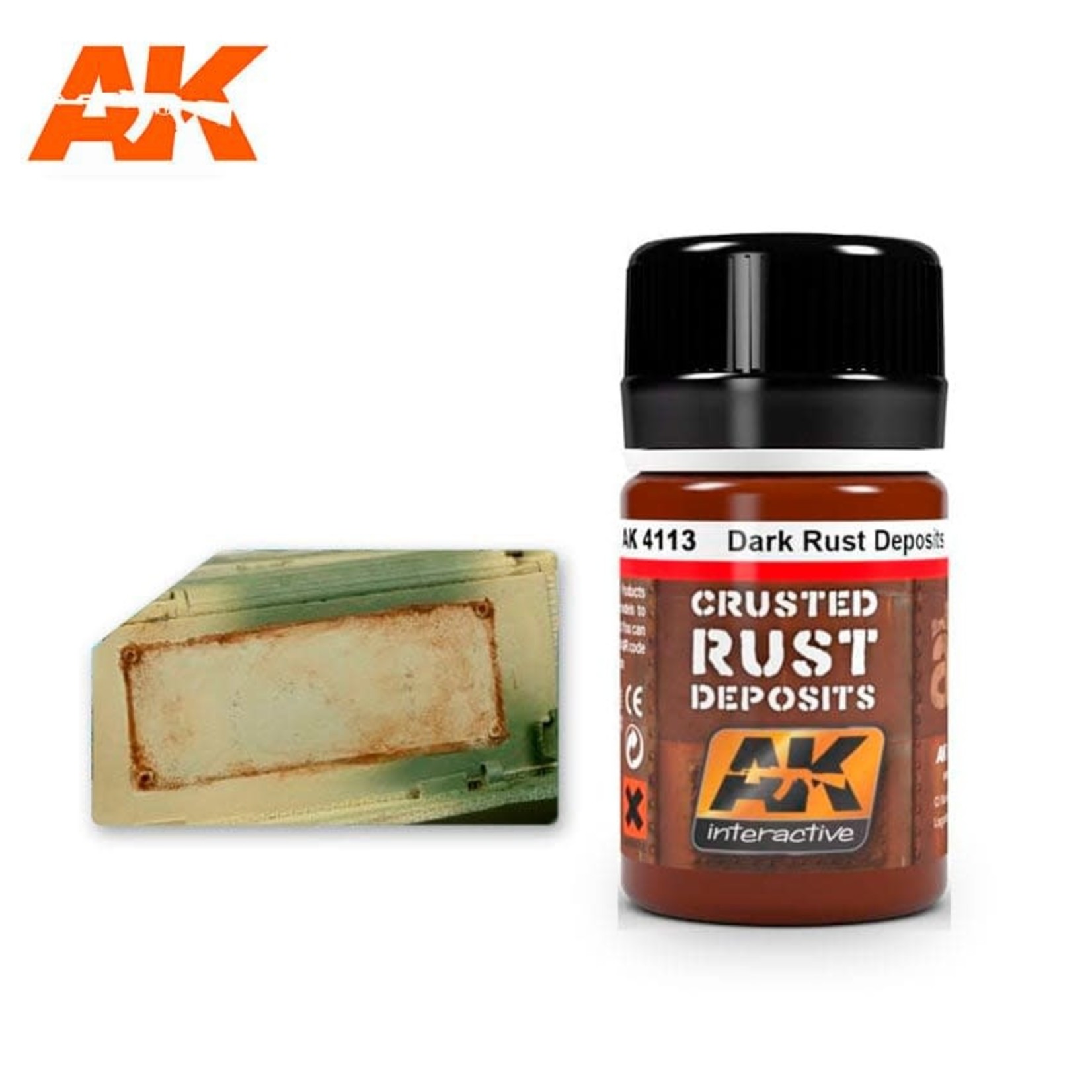 AK Interactive AK4113 Weathering Effects Dark Rust Deposit 35ml