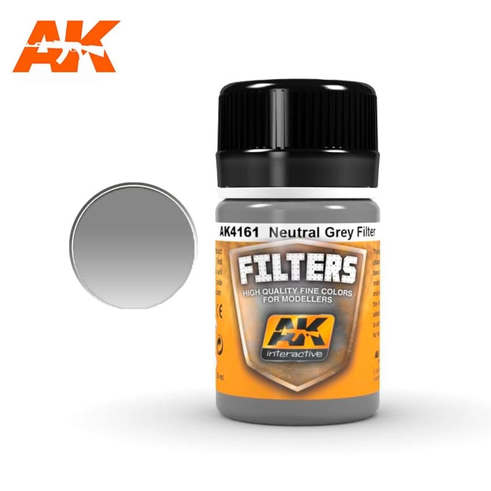 AK Interactive AK4161 Weathering Effects Neutral Grey Filter 35ml