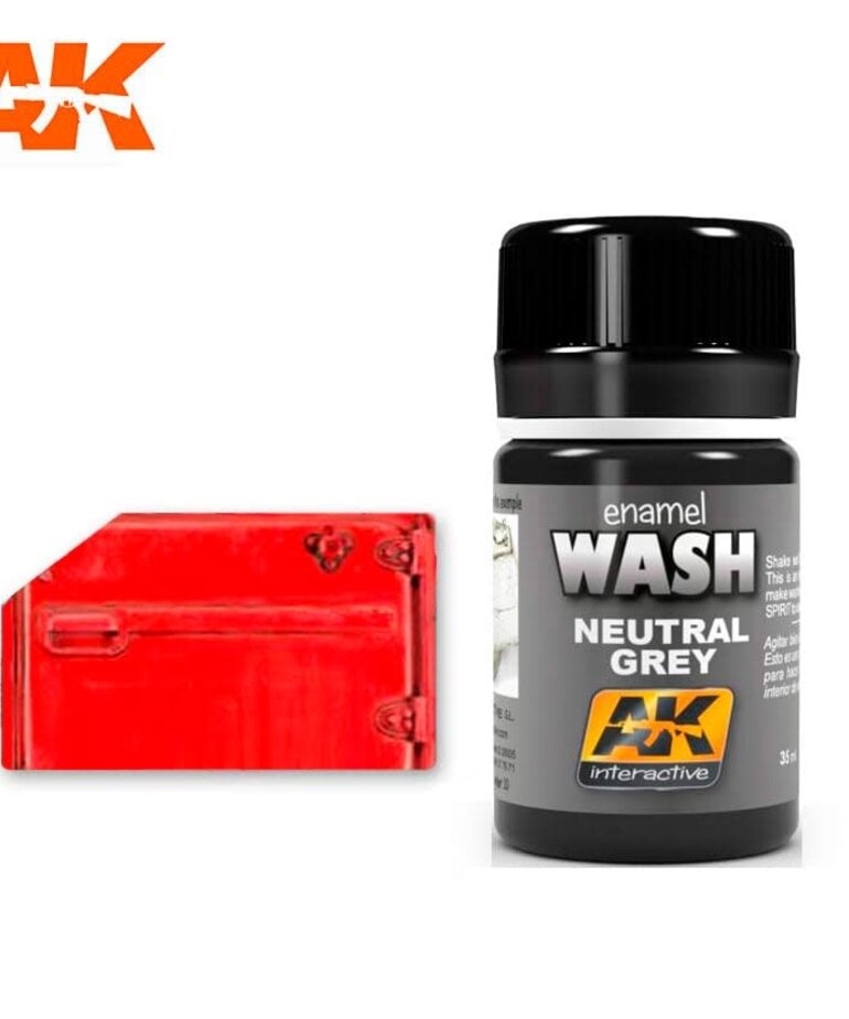 AK Interactive AK677 Weathering Effects Wash Neutral Grey 35ml