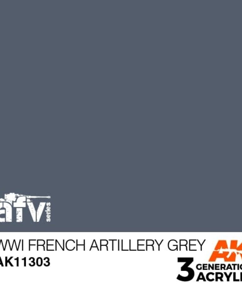 AK Interactive AK11303 3G AFV WWI French Artillery Grey 17ml
