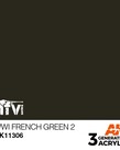 AK Interactive AK11306 3G AFV WWI French Green 2 17ml