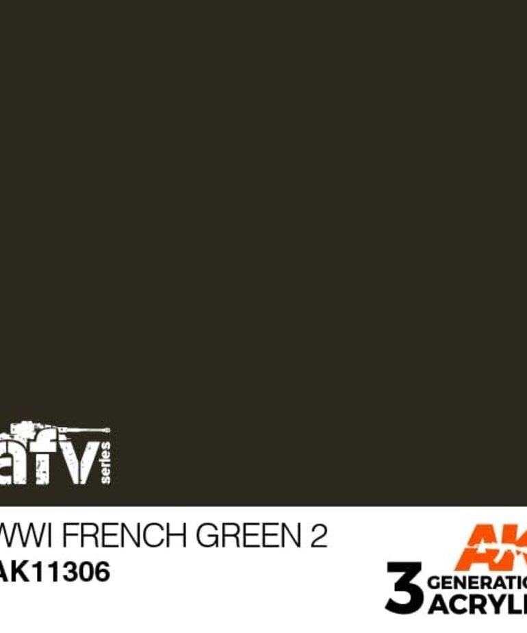 AK Interactive AK11306 3G AFV WWI French Green 2 17ml