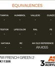 AK Interactive AK11306 3G AFV WWI French Green 2 17ml