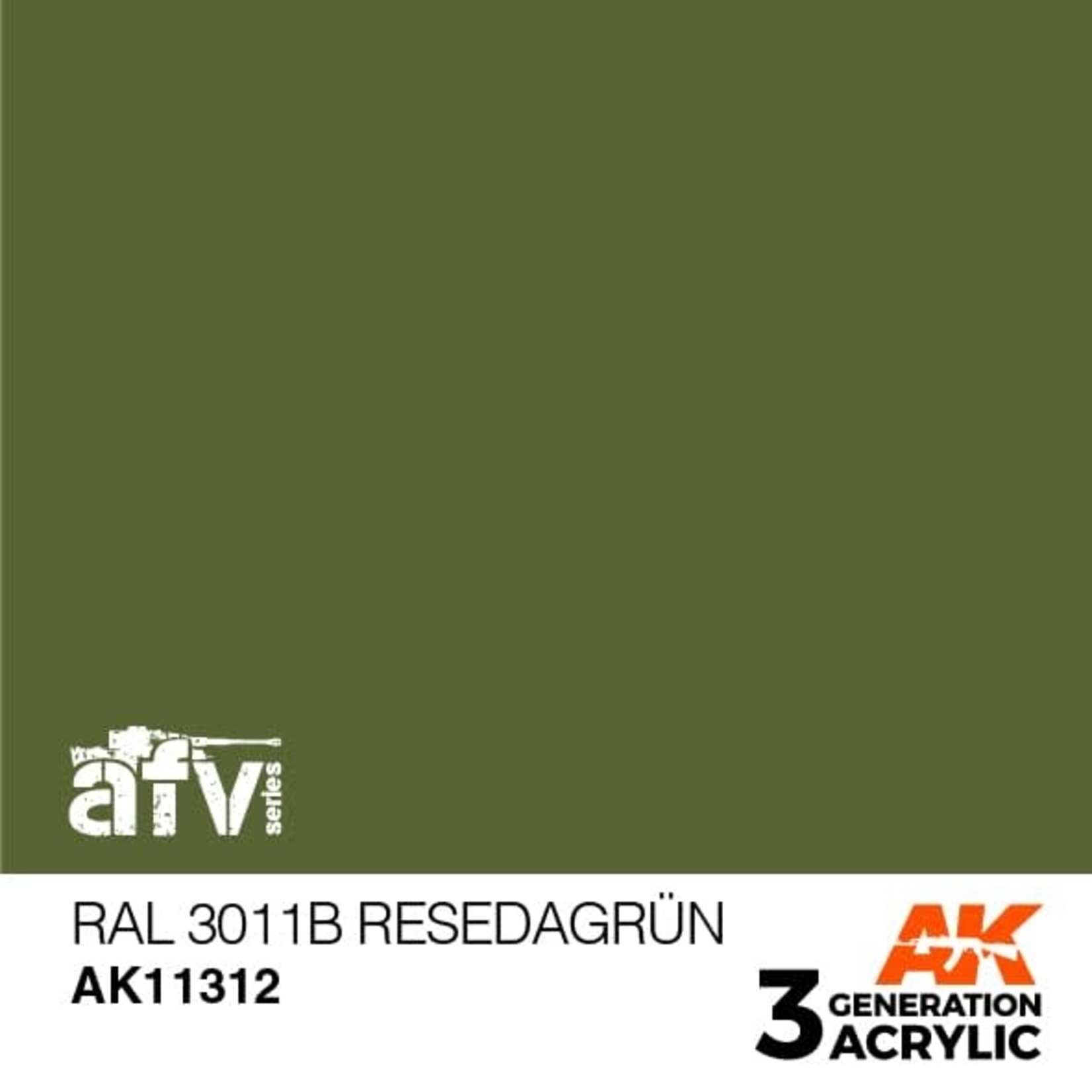 AK Interactive AK11312 3G AFV RAL 6011B Resedagrün 17ml