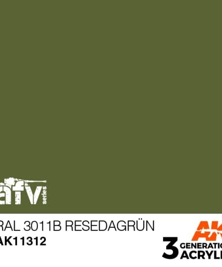 AK Interactive AK11312 3G AFV RAL 6011B Resedagrün 17ml