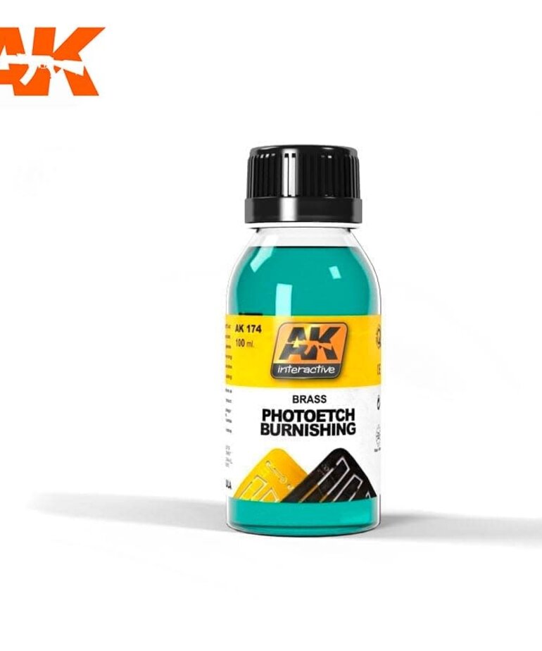 AK Interactive AK174 Auxiliary Brass Photoetch Burnishing 100ml