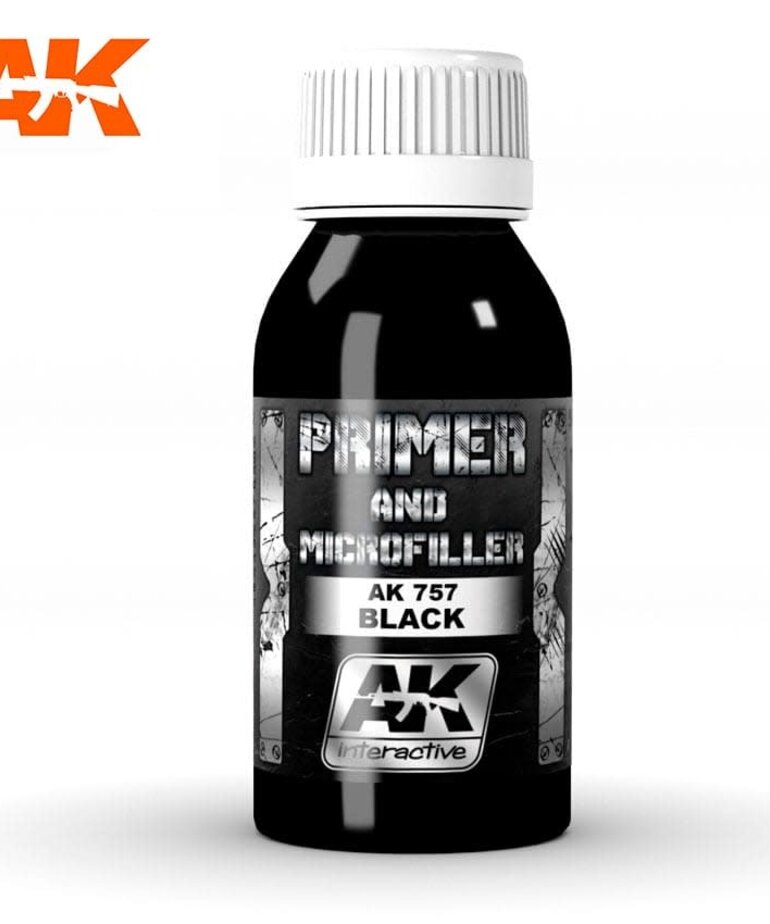 AK Interactive AK757 Auxiliary Primer and Microfiller Black 100ml