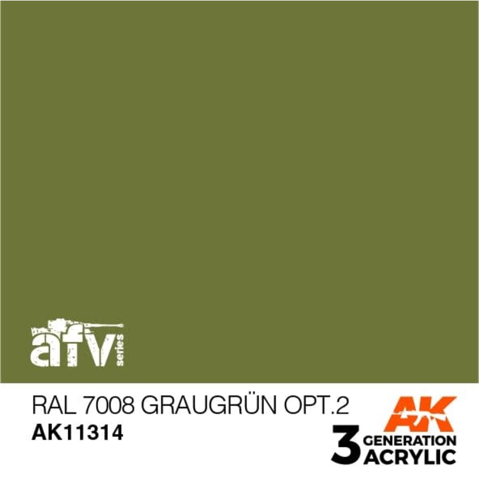 AK Interactive AK11314 3G AFV RAL 7008 Graugrün Opt 2 17ml