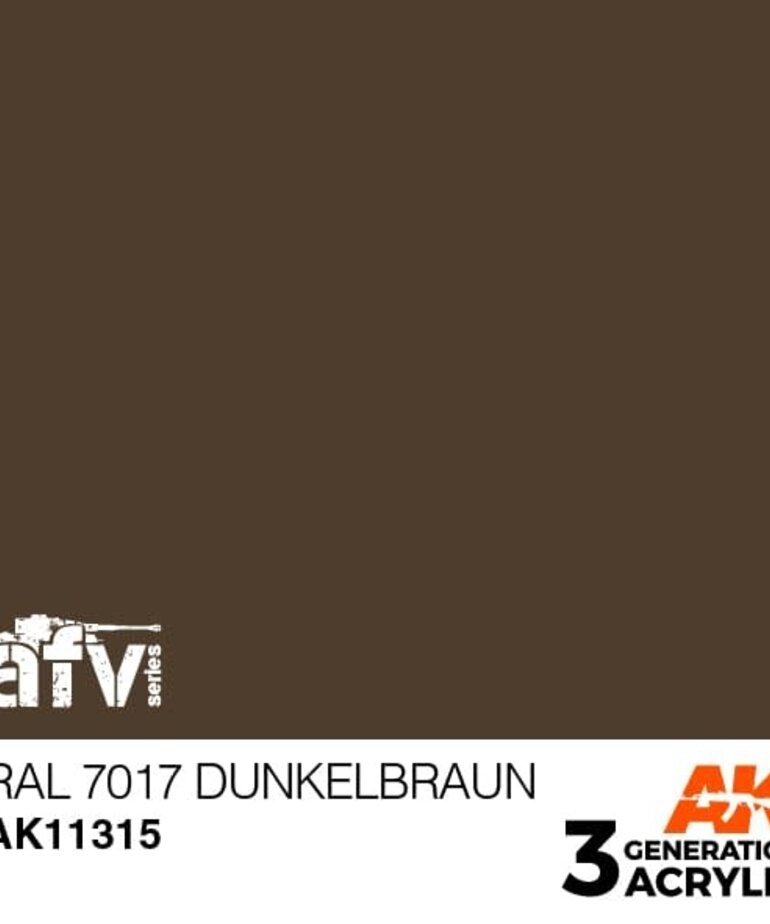 AK Interactive AK11315 3G AFV RAL 7017 Dunkelbraun 17ml