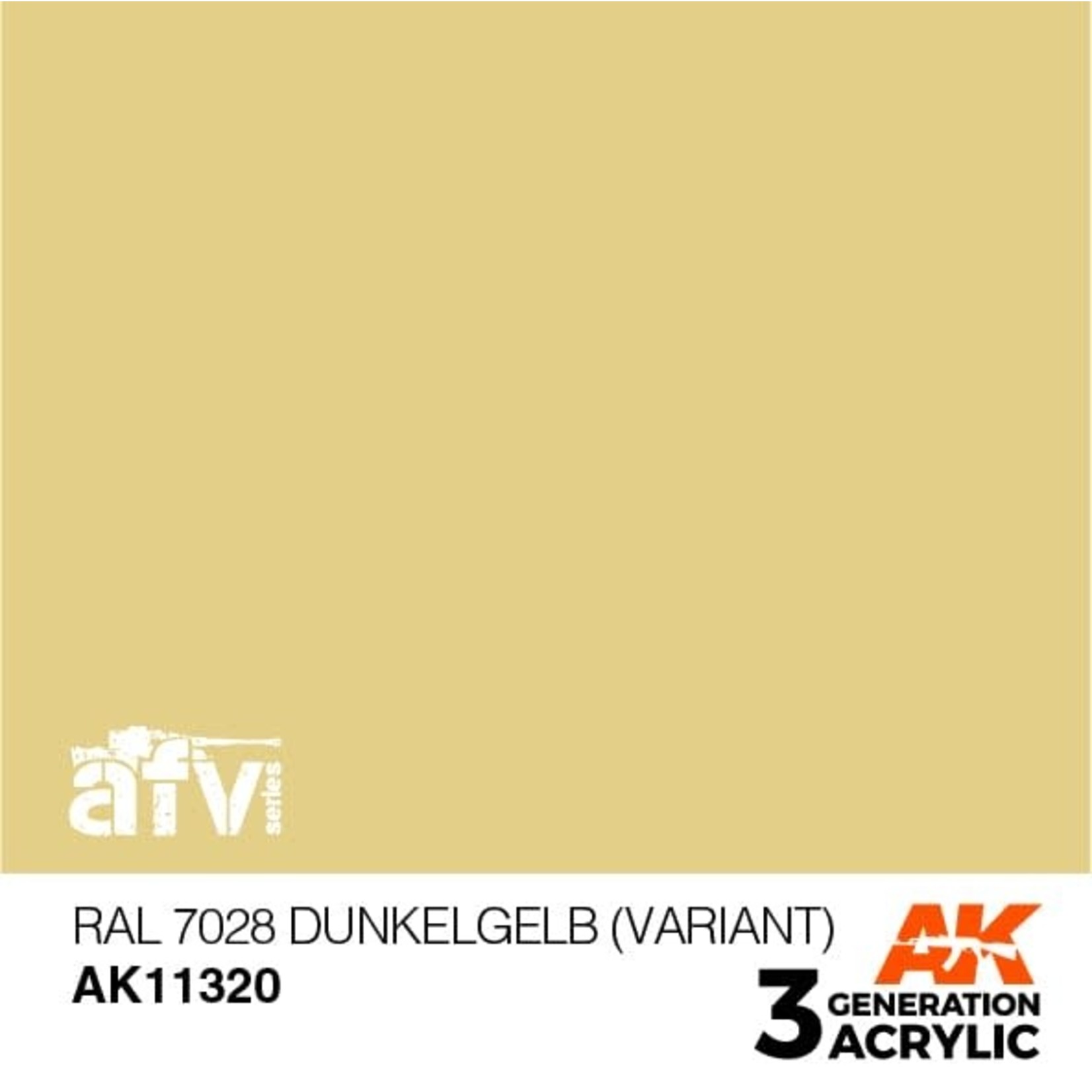 AK Interactive AK11320 3G AFV RAL 7028 Dunkelgelb (Variant) 17ml