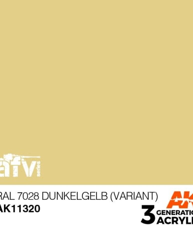 AK Interactive AK11320 3G AFV RAL 7028 Dunkelgelb (Variant) 17ml