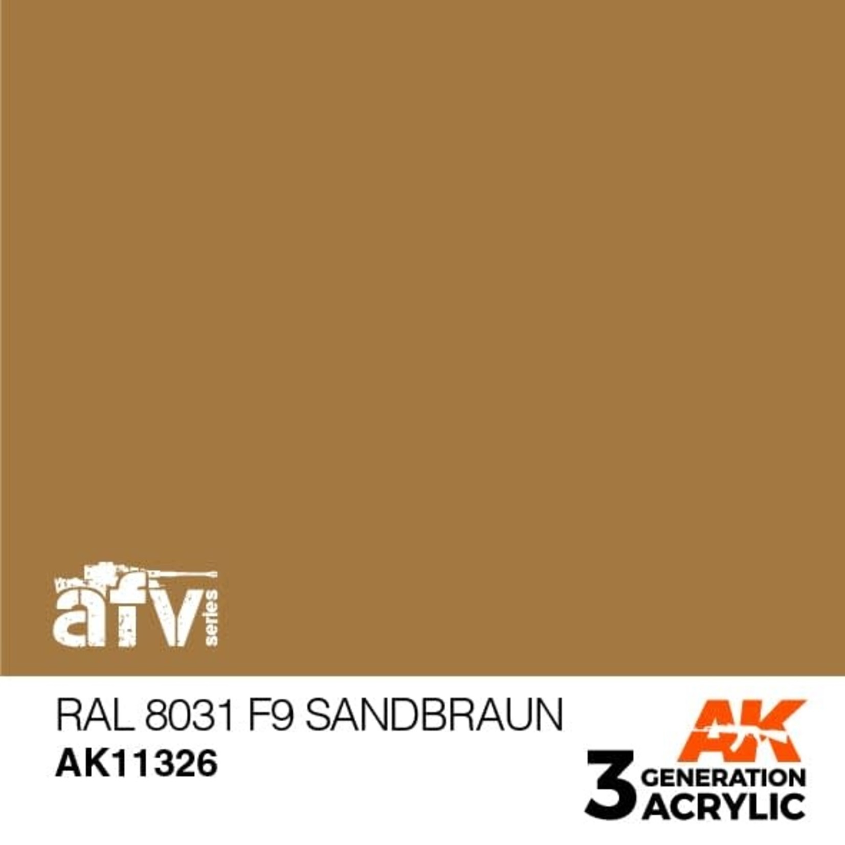 AK Interactive AK11326 3G AFV RAL 8031 F9 Sandbraun 17ml