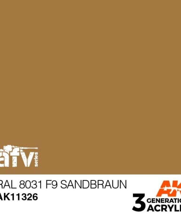 AK Interactive AK11326 3G AFV RAL 8031 F9 Sandbraun 17ml