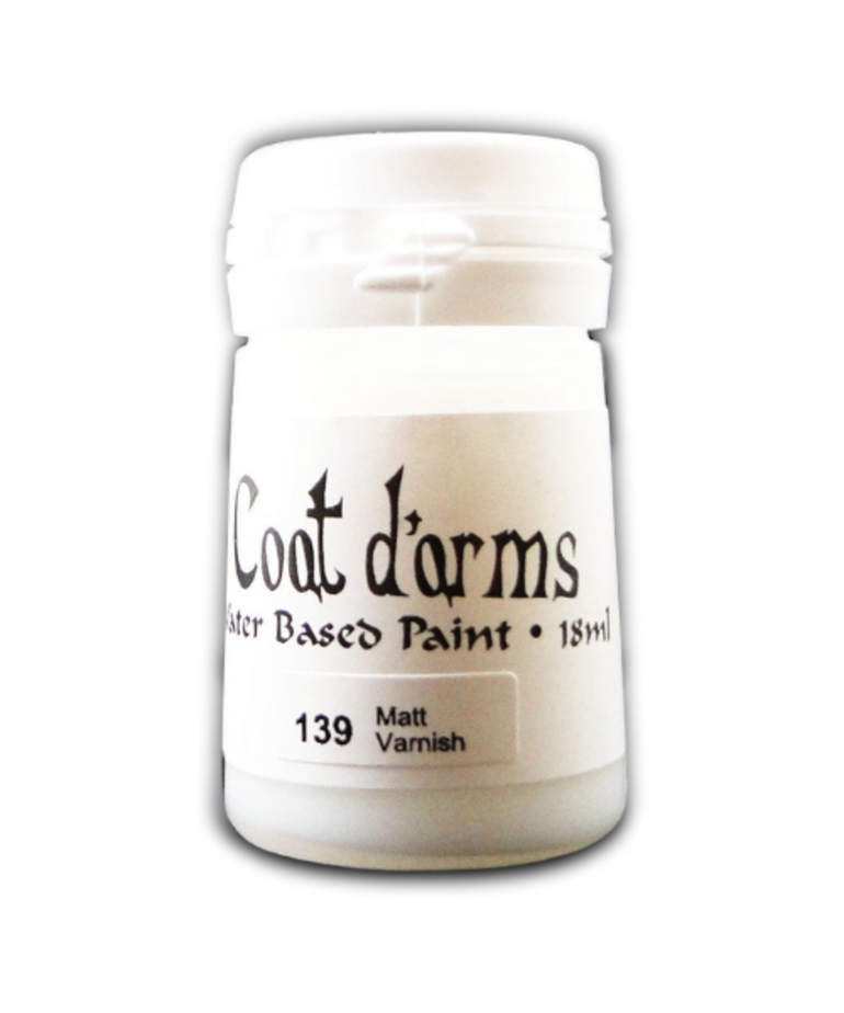 Coat D' Arms Coat D'Arms 139 Matt Varnish 18ml