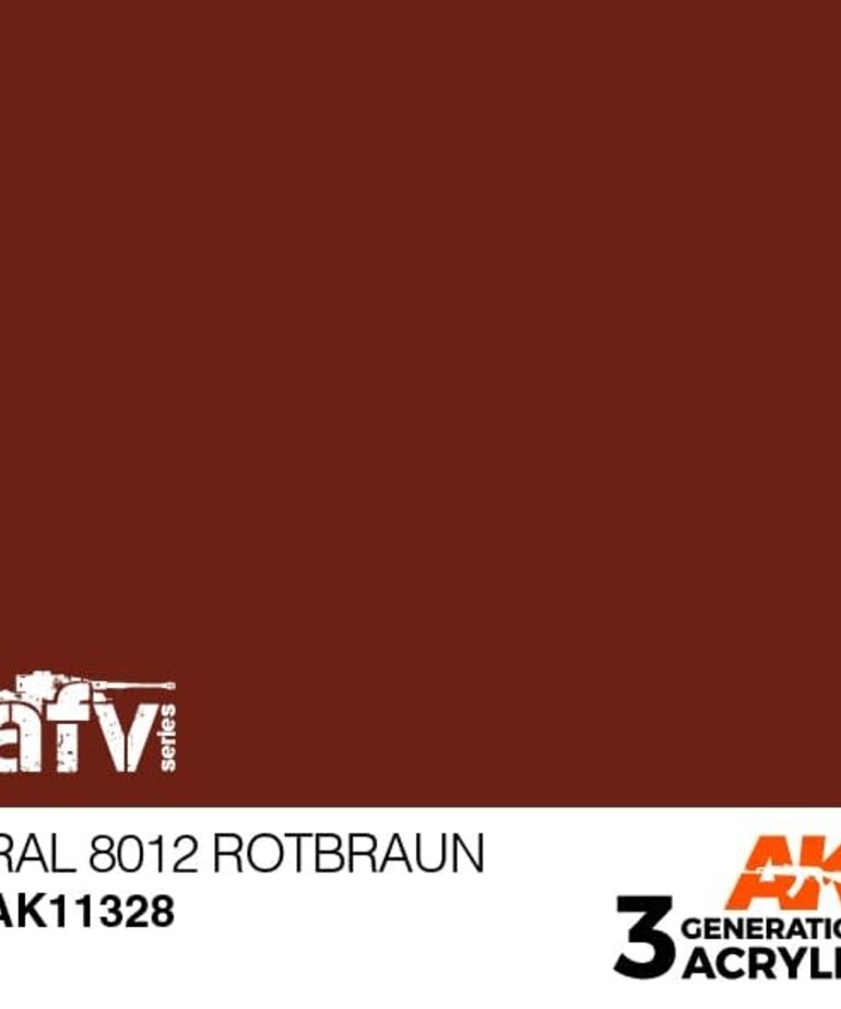 AK Interactive AK11328 3G AFV RAL 8012 Rotbraun 17ml