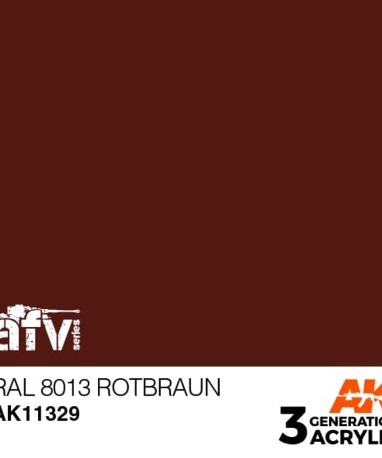 AK Interactive AK11329 3G AFV RAL 8013 Rotbraun 17ml