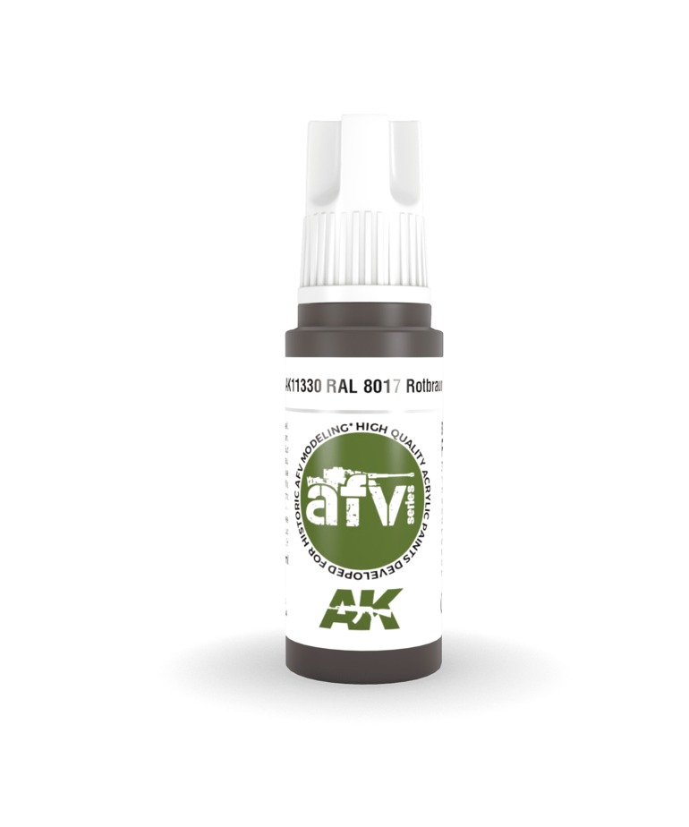 AK Interactive AK11330 3G AFV RAL 8017 Rotbraun 17ml