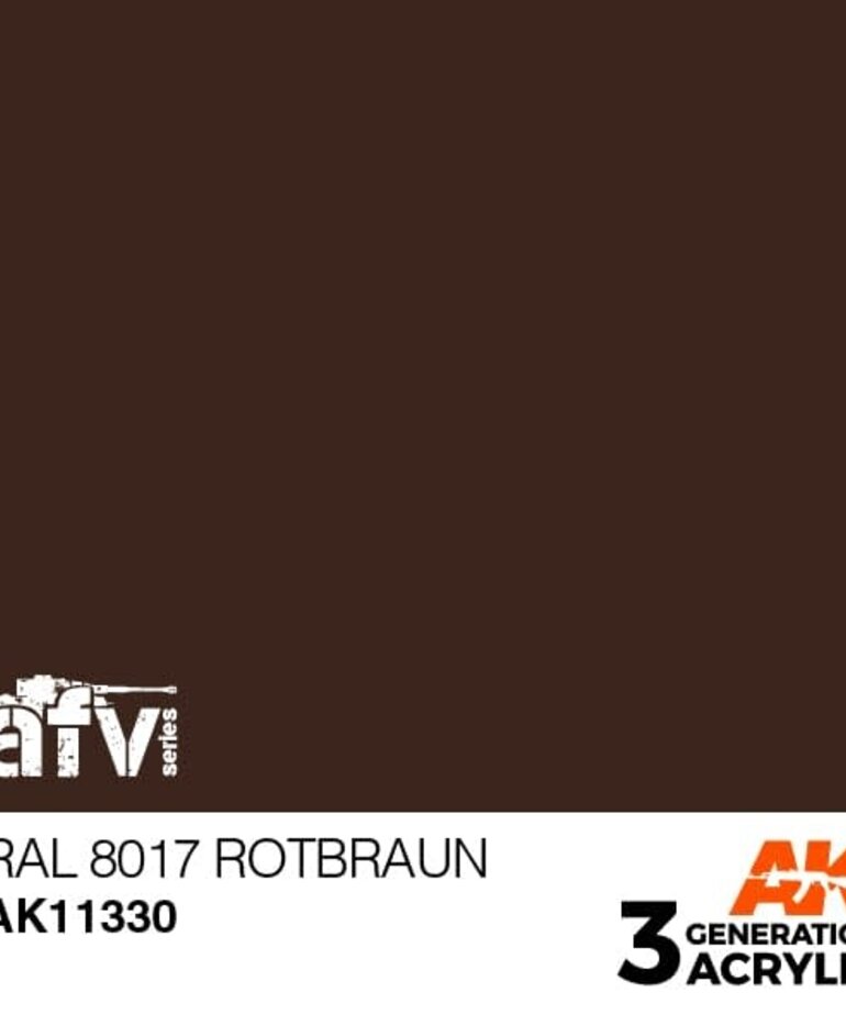 AK Interactive AK11330 3G AFV RAL 8017 Rotbraun 17ml