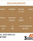 AK Interactive AK11331 3G AFV RAL 8020 Braun 17ml
