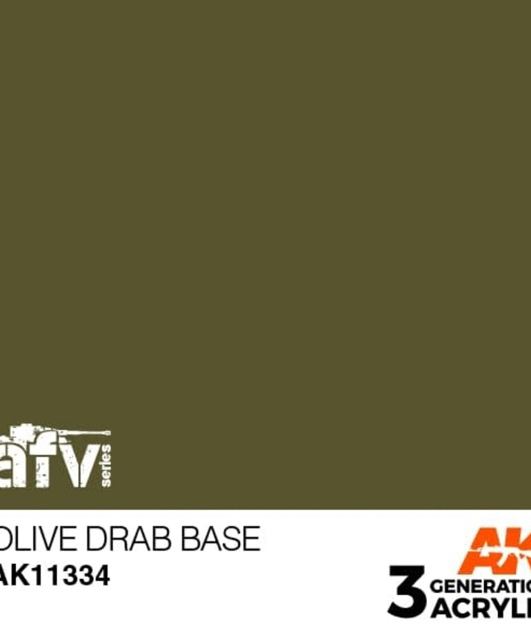 AK Interactive AK11334 3G AFV Olive Drab Base 17ml