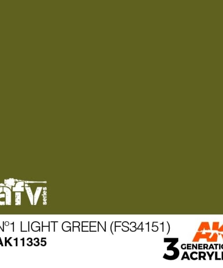 AK Interactive AK11335 3G AFV No1 Light Green (FS34151) 17ml