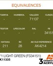 AK Interactive AK11335 3G AFV No1 Light Green (FS34151) 17ml
