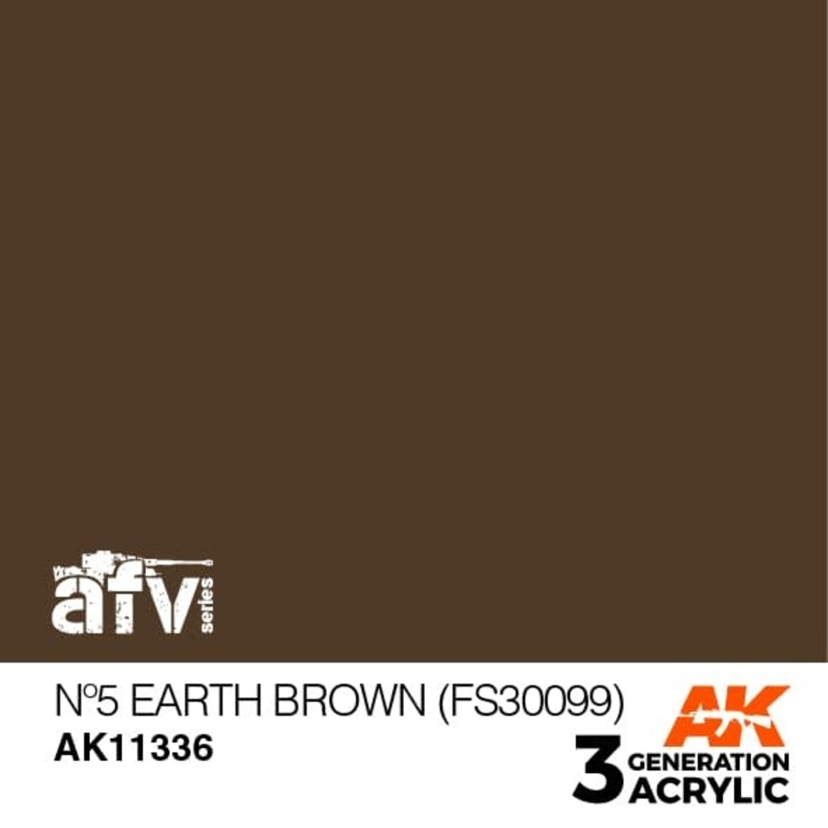 AK Interactive AK11336 3G AFV No5 Earth Brown (FS30099) 17ml