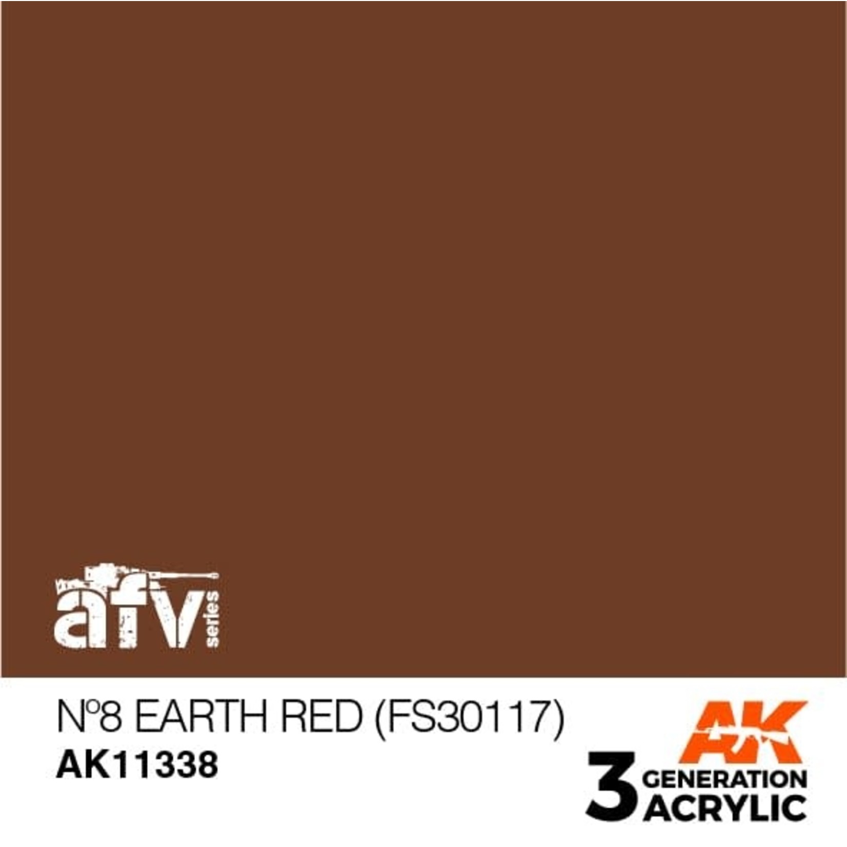 AK Interactive AK11338 3G AFV No8 Earth Red (FS30117) 17ml