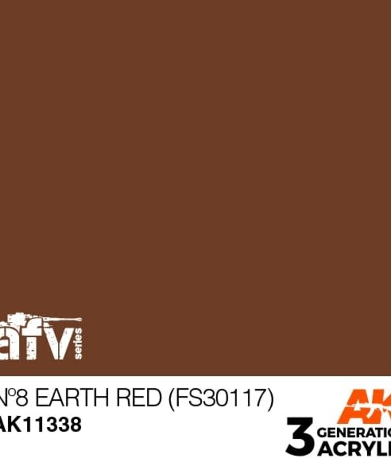 AK Interactive AK11338 3G AFV No8 Earth Red (FS30117) 17ml