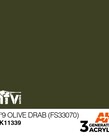 AK Interactive AK11339 3G AFV No9 Olive Drab (FS33070) 17ml