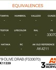 AK Interactive AK11339 3G AFV No9 Olive Drab (FS33070) 17ml