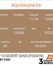 AK Interactive AK11340 3G AFV No13 Desert Sand (FS30279) 17ml