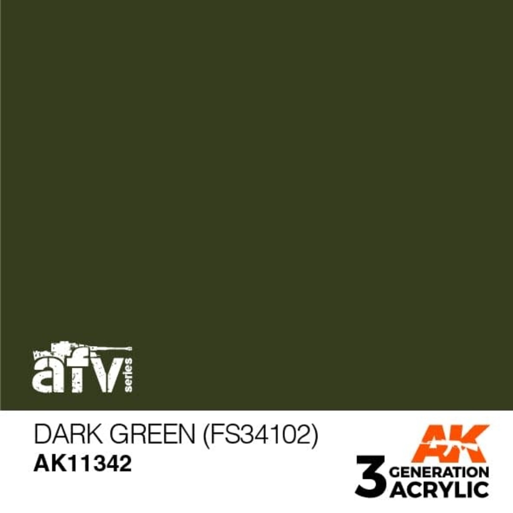 AK Interactive AK11342 3G AFV Dark Green (FS34102) 17ml