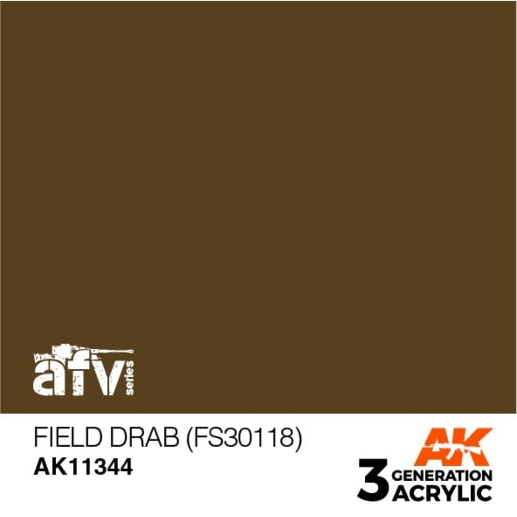 AK Interactive AK11344 3G AFV Field Drab (FS30118) 17ml