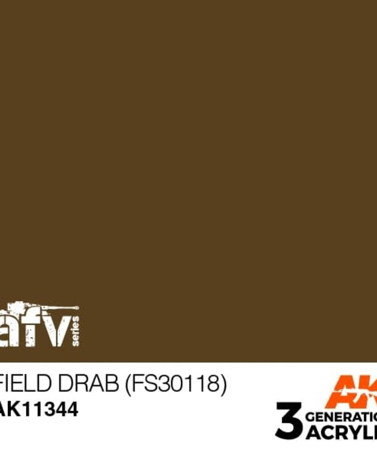 AK Interactive AK11344 3G AFV Field Drab (FS30118) 17ml