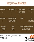 AK Interactive AK11344 3G AFV Field Drab (FS30118) 17ml