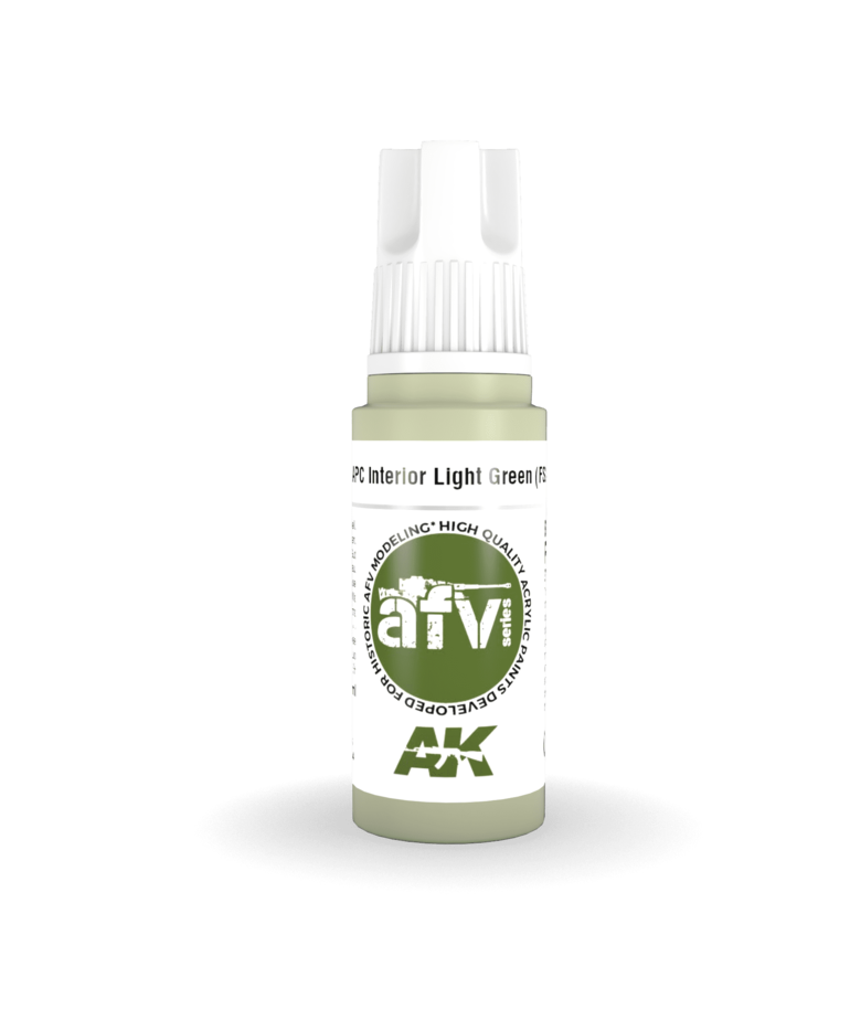 AK Interactive AK11345 3G AFV APC Interior Light Green (FS24533) 17ml
