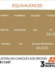 AK Interactive AK11347 3G AFV Australian Camouflage Brown 17ml