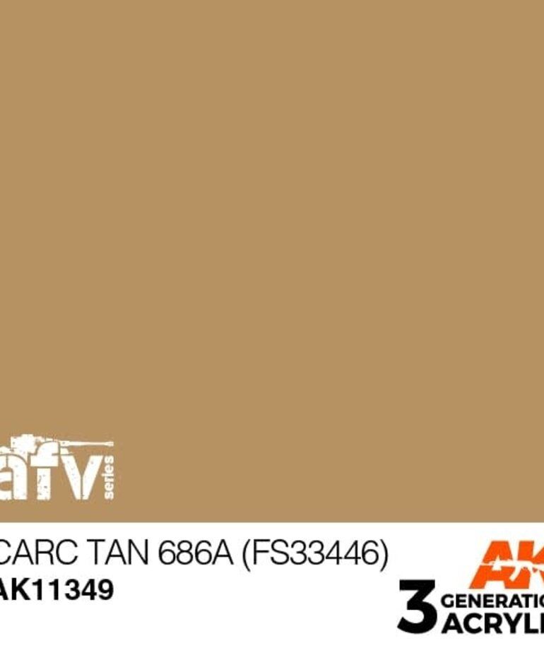 AK Interactive AK11349 3G AFV CARC Tan 686A (FS33446) 17ml