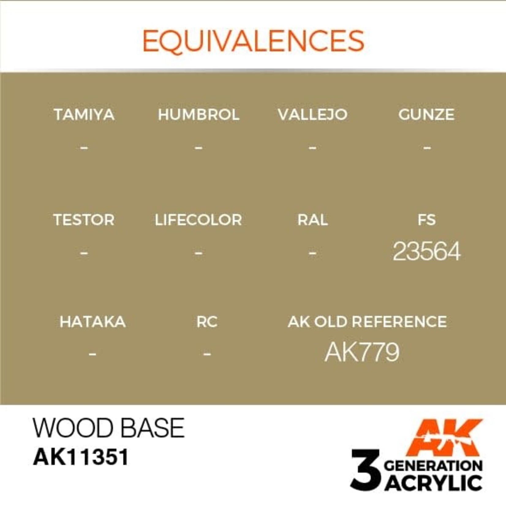 AK Interactive AK11351 3G AFV Wood Base 17ml