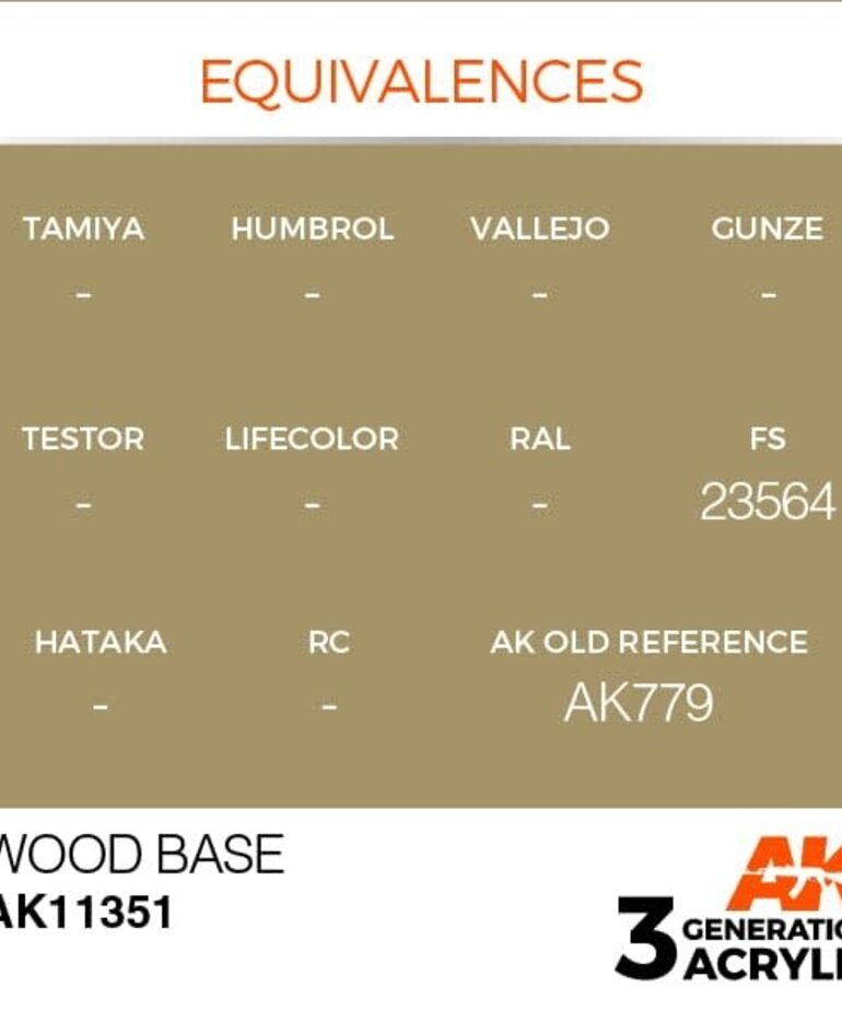 AK Interactive AK11351 3G AFV Wood Base 17ml