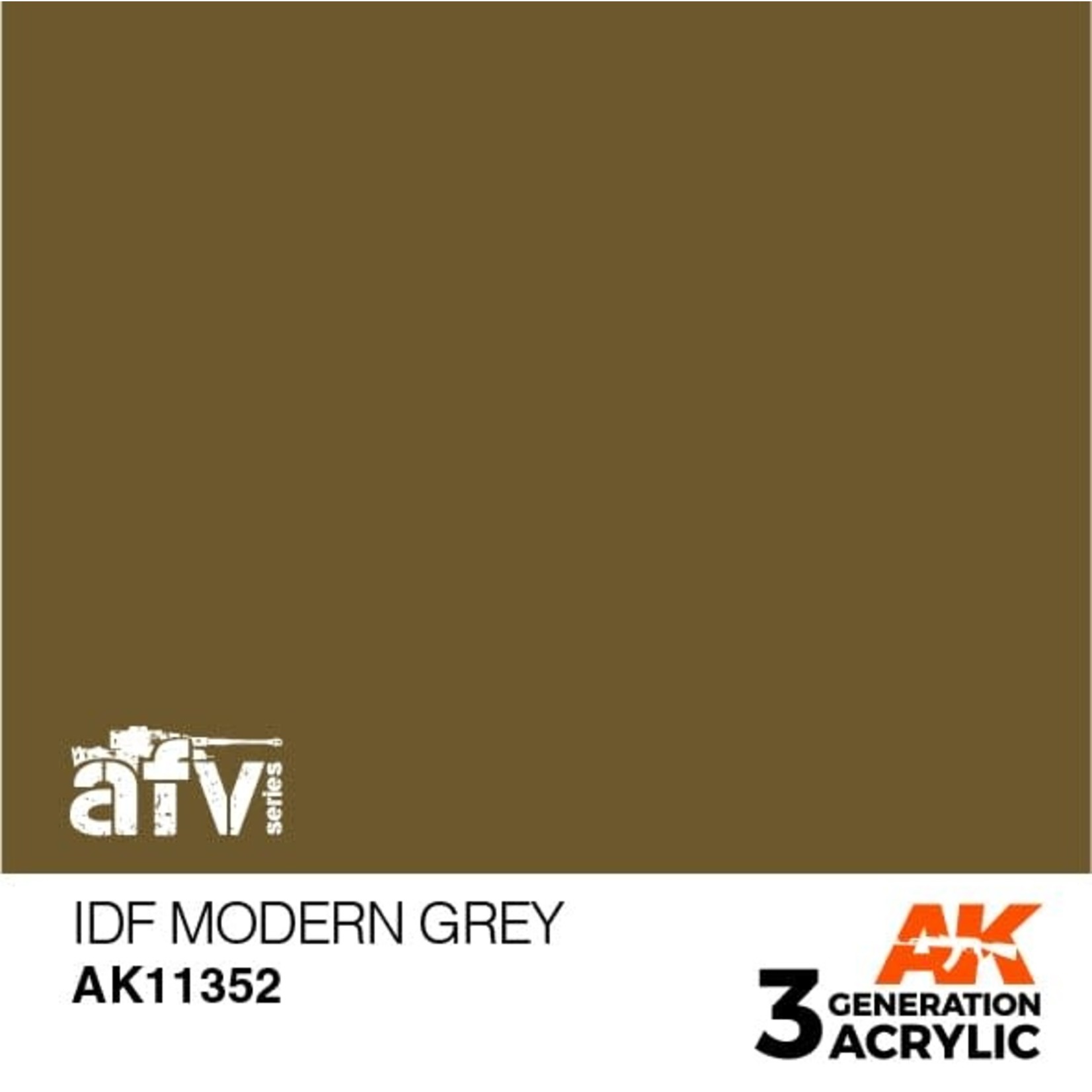 AK Interactive AK11352 3G AFV IDF Modern Grey 17ml