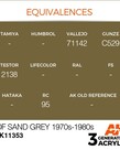 AK Interactive AK11353 3G AFV IDF Sand Grey 1970s-1980s 17ml